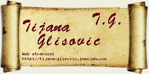 Tijana Glišović vizit kartica